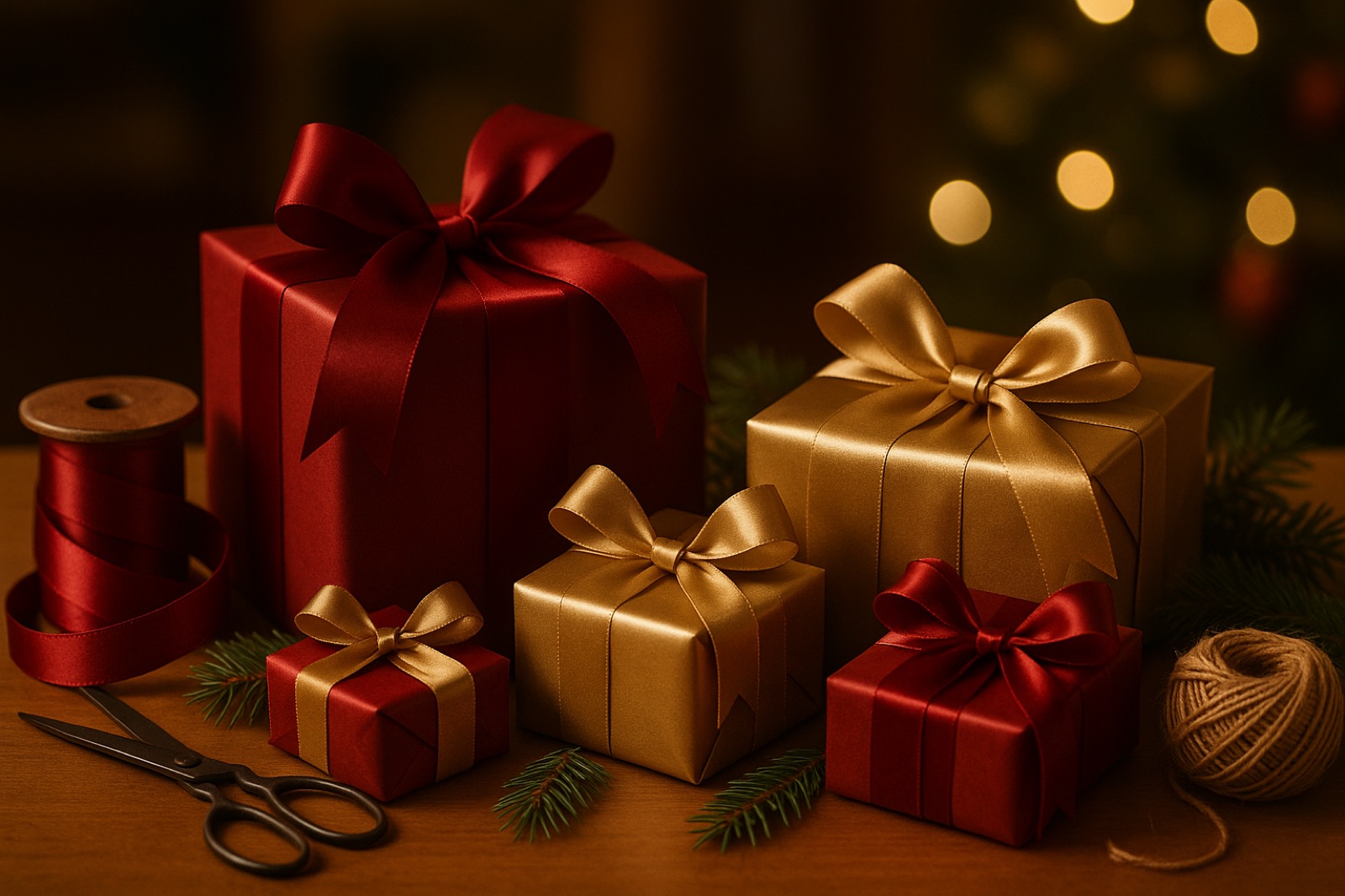 El arte de envolver: regalos que lucen tanto como el árbol