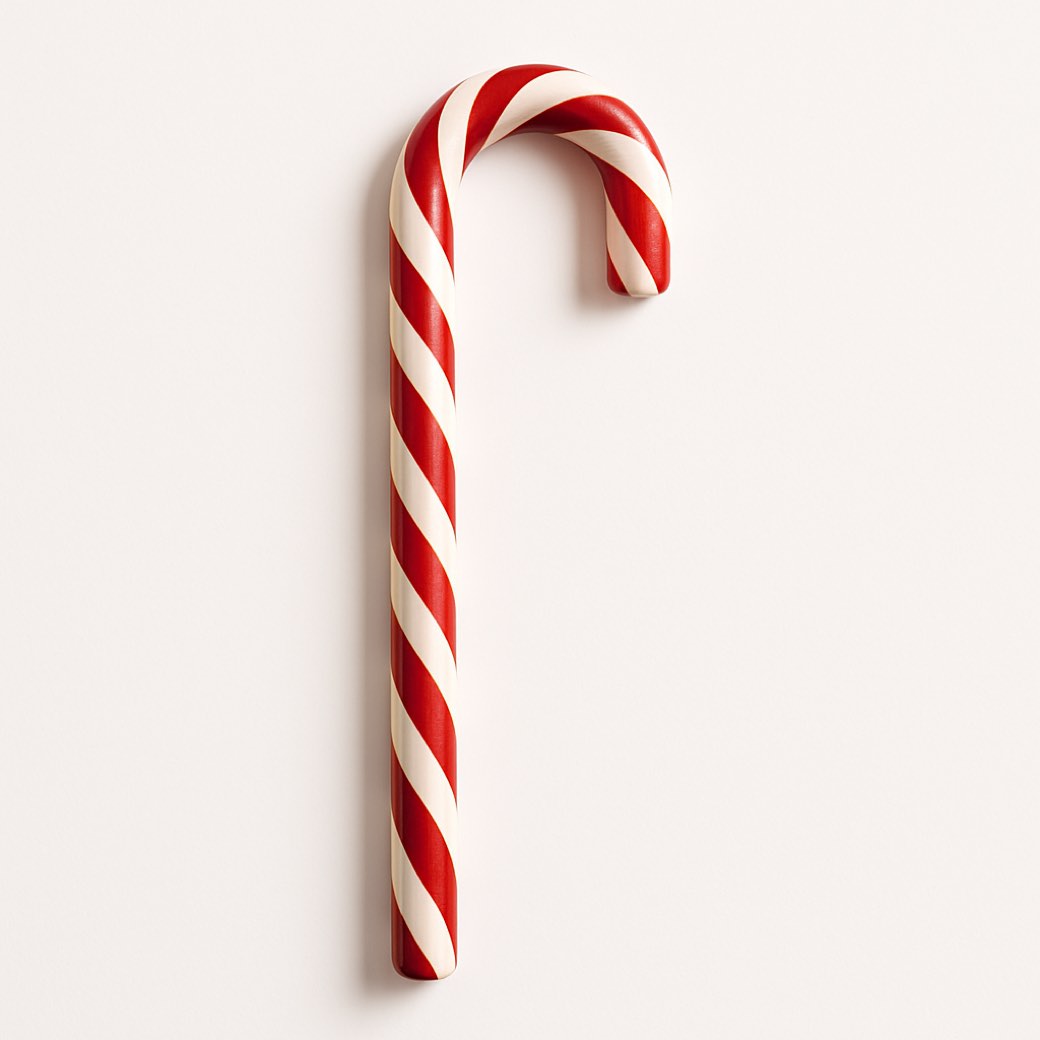 Bastón de caramelo rojo — bastones de Galería Navidad