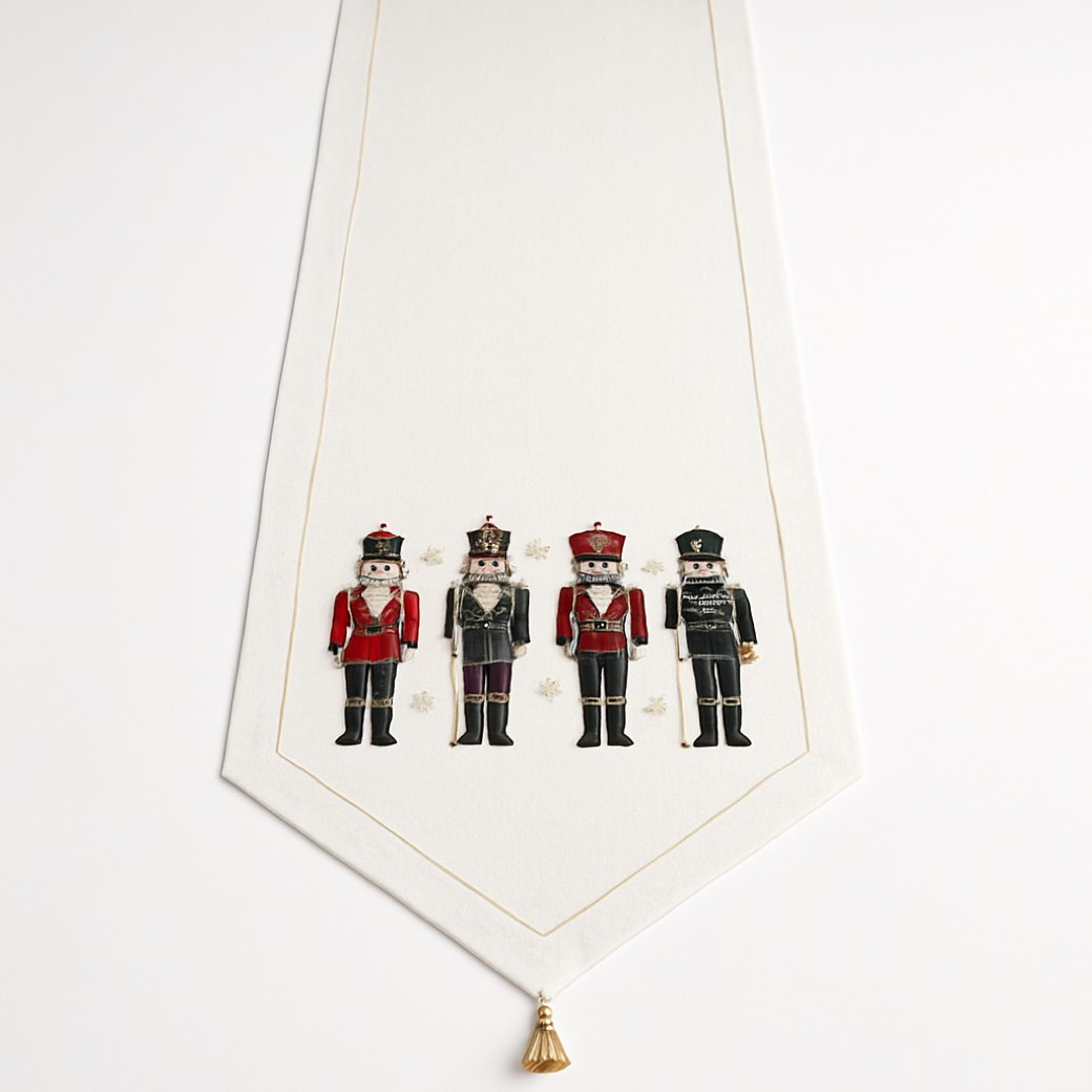 Camino de mesa blanco — textiles de mesa de Galería Navidad