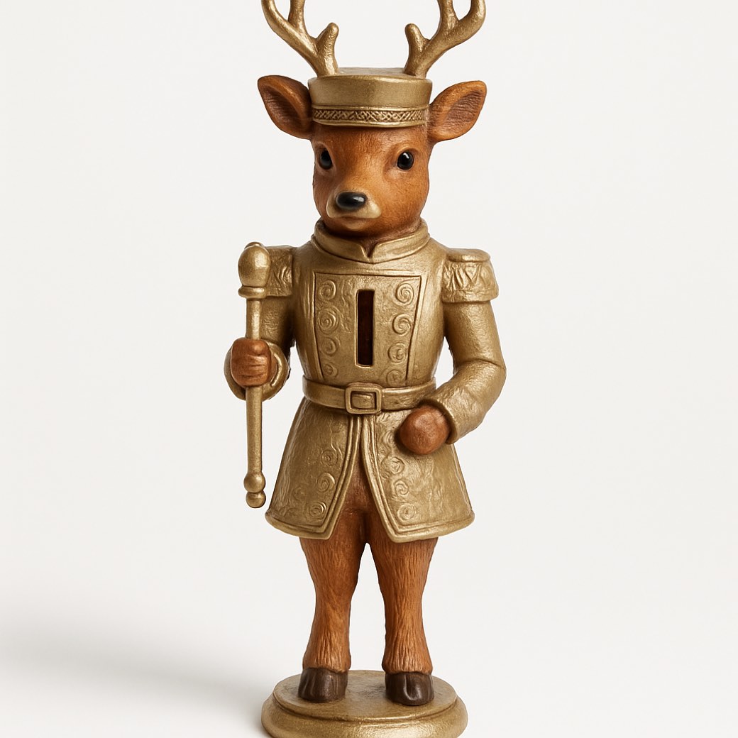 Cascanueces, de venado · 13 cm — cascanueces de Galería Navidad