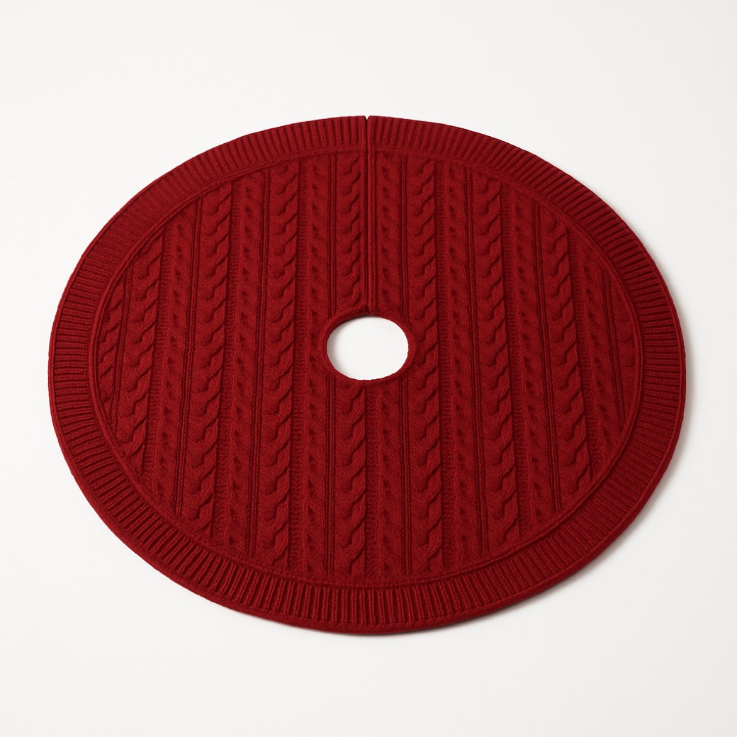 Faldón de árbol rojo · 122 cm — faldones de árbol de Galería Navidad