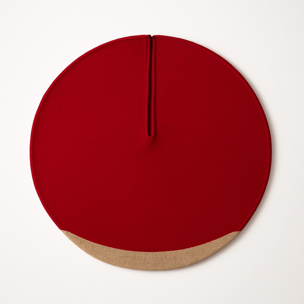 Faldón de árbol rojo · 122 cm — faldones de árbol de Galería Navidad