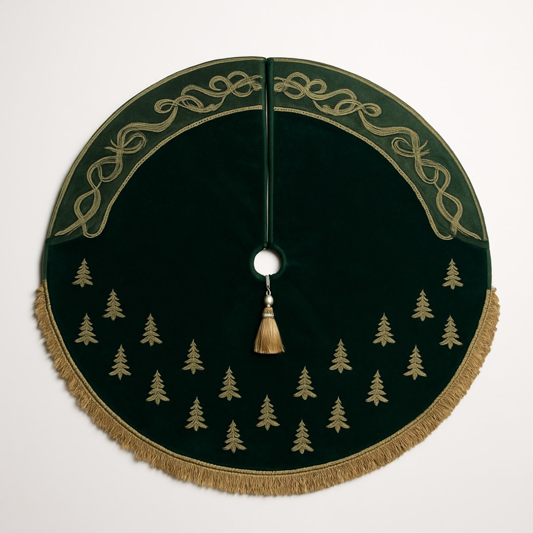 Faldón de árbol verde · 127 cm — faldones de árbol de Galería Navidad