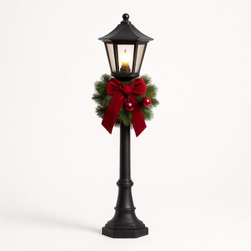 Farol navideño negro · 46 cm — faroles e iluminación de Galería Navidad